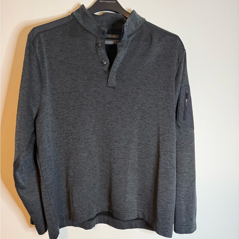 Greg Norman Collection Dark Gray Men's Shirt